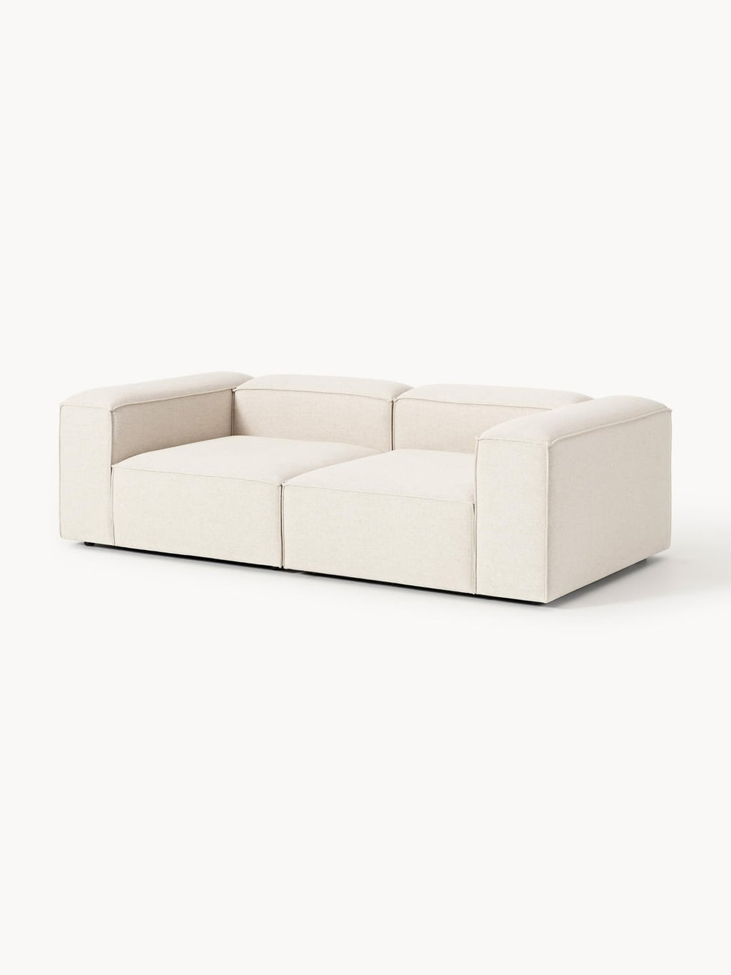 Lennon Modular Sofa (3-seater) in Linen Blend — Off-White