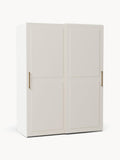 Charlotte Modular Sliding-Door Wardrobe, 150 cm Width, in various sizes — Light Grey