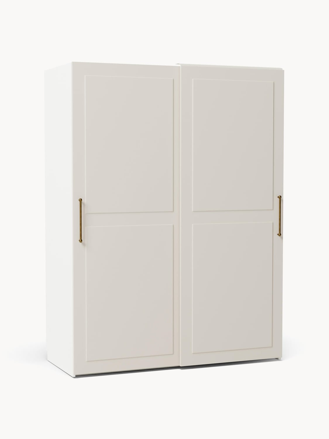 Charlotte Modular Sliding-Door Wardrobe, 150 cm Width, in various sizes — Light Grey