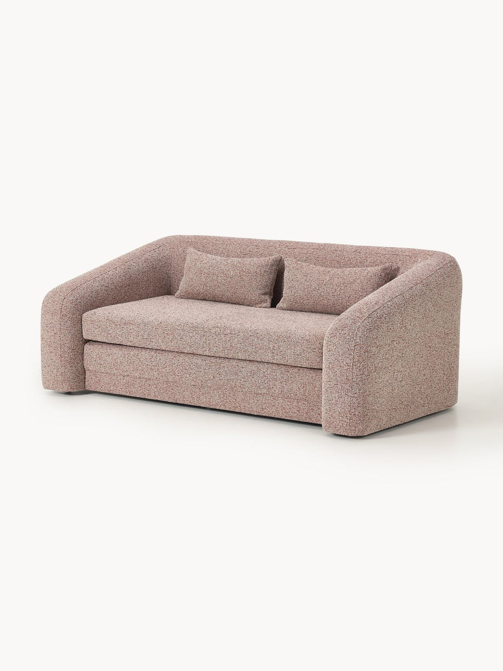 Eliot Bouclé-Sofa Bed (2-seater) — Warm Grey