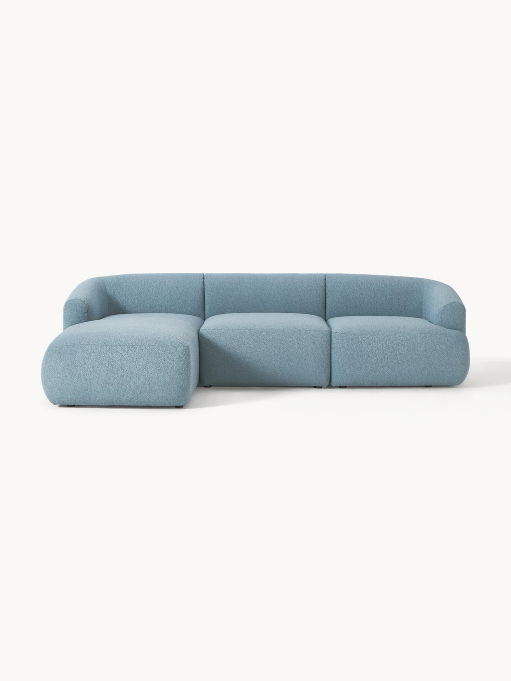 Sofia Modular Bouclé Corner Sofa (3-seater) — Grey