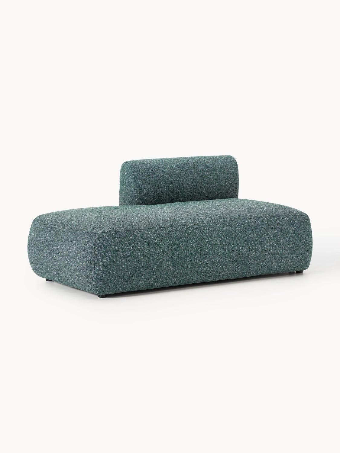 Sofia Bouclé-Chaise-Module — Teal