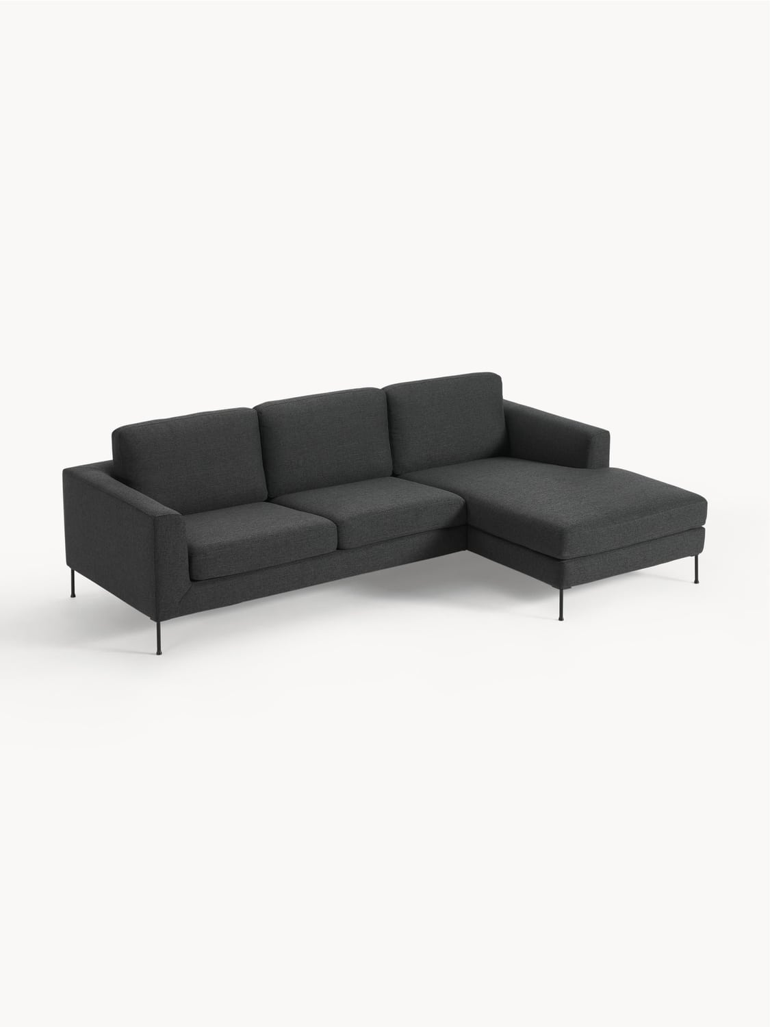 Cucita Corner Sofa (3-seater) — Dark Grey