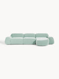 Wolke Modular Teddy-Corner Sofa (4-seater) — Pearl Grey