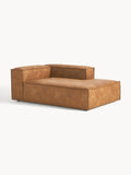 Lennon Ottoman Corner Module in Leather — Terracotta