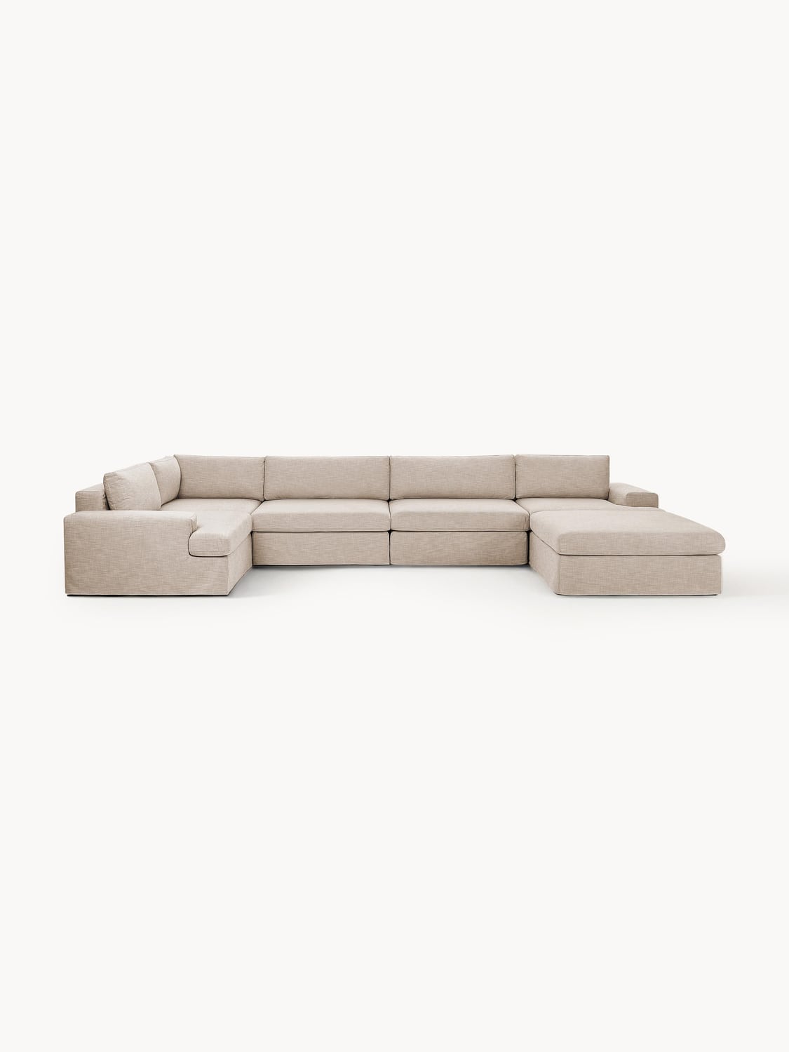 Russell Modular XL Sofa with removable covers — Oatmeal