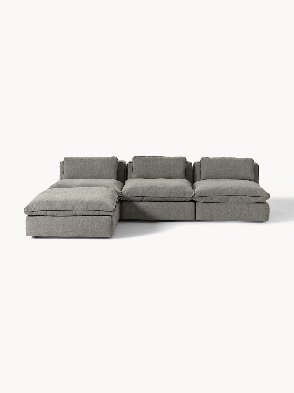 Felix Modular XL Sofa with Ottoman (left/right) — Taupe