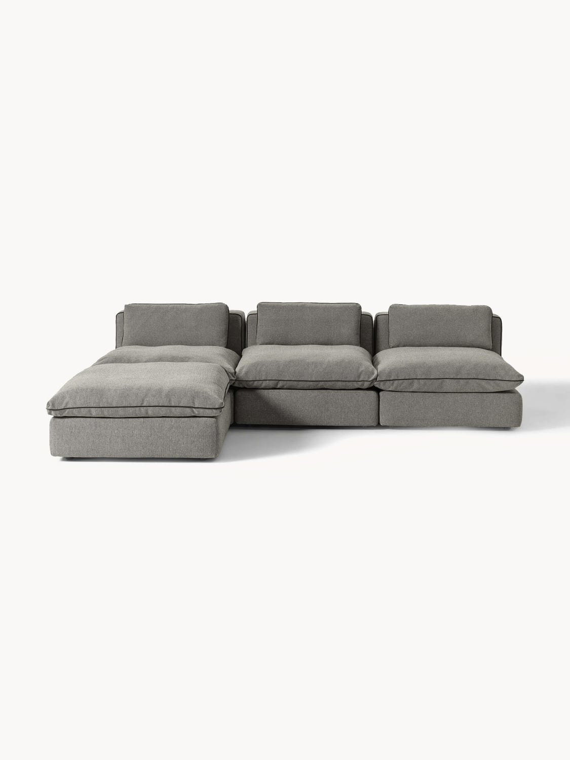 Felix Modular XL Sofa with Ottoman (left/right) — Taupe