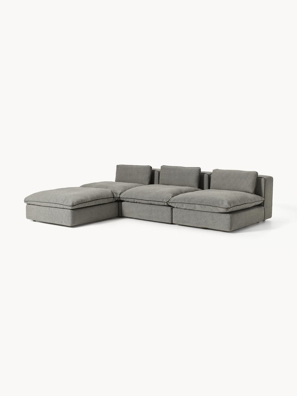 Felix Modular XL Sofa with Ottoman (left/right) — Taupe