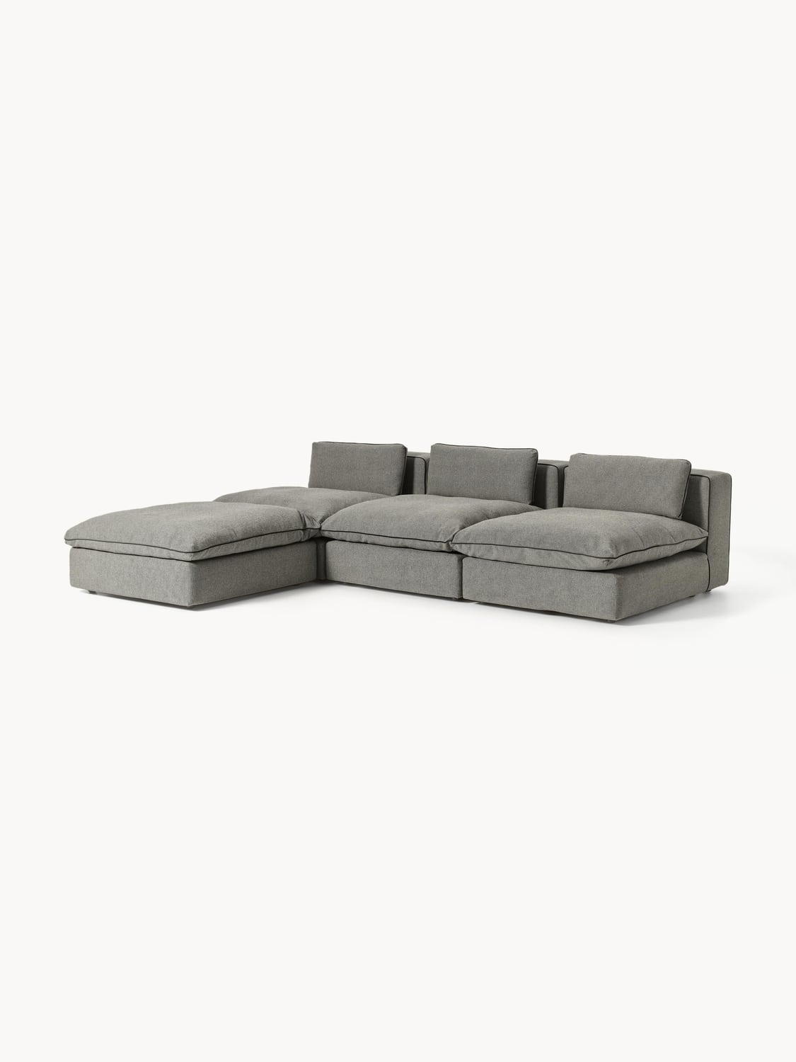 Felix Modular XL Sofa with Ottoman (left/right) — Taupe