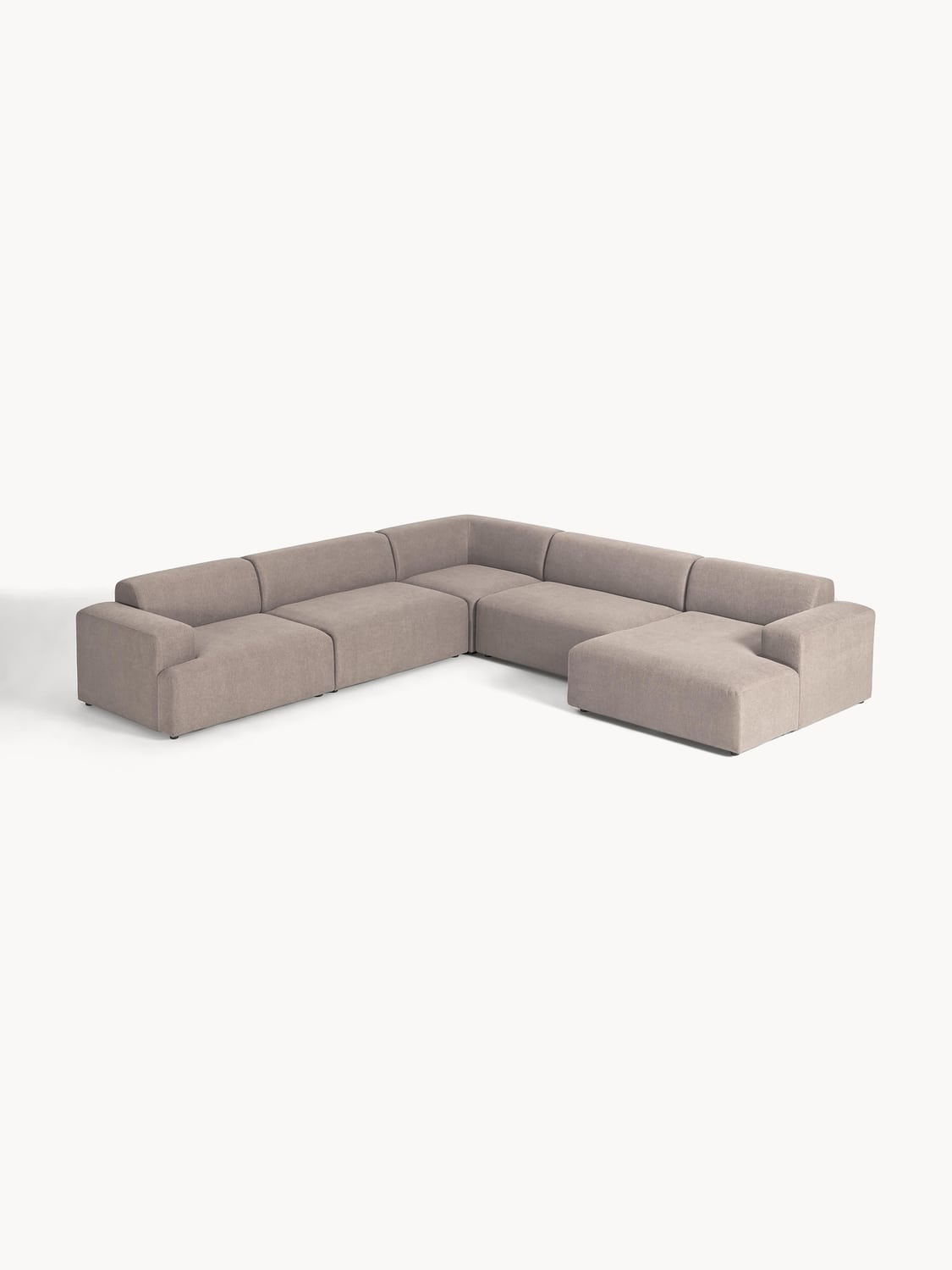 Melva XL Corner Sofa — Warm Grey