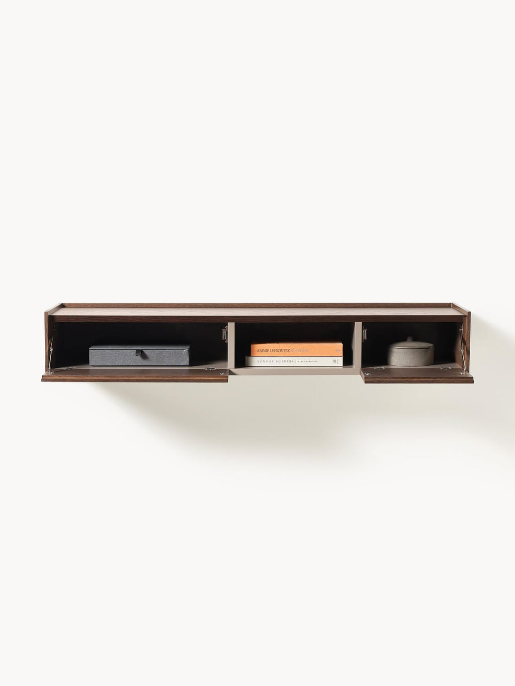 Larsen Wooden Wall Console — Taupe