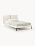 Amelia Upholstered Bed — Pearl Grey