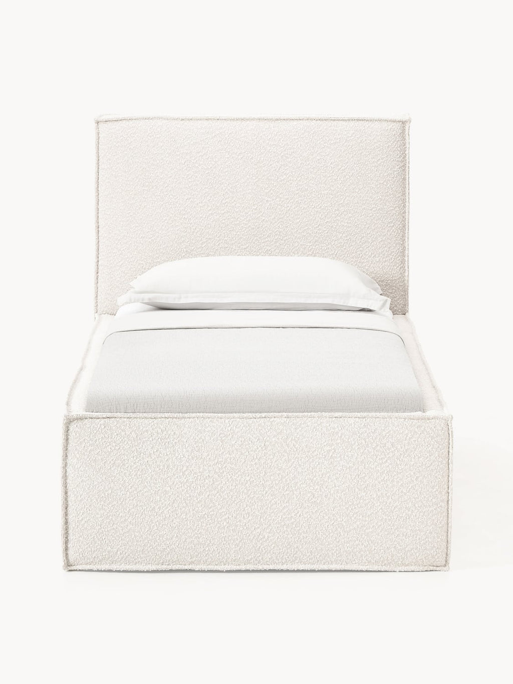 Dream Bouclé-Single Bed — Off-White