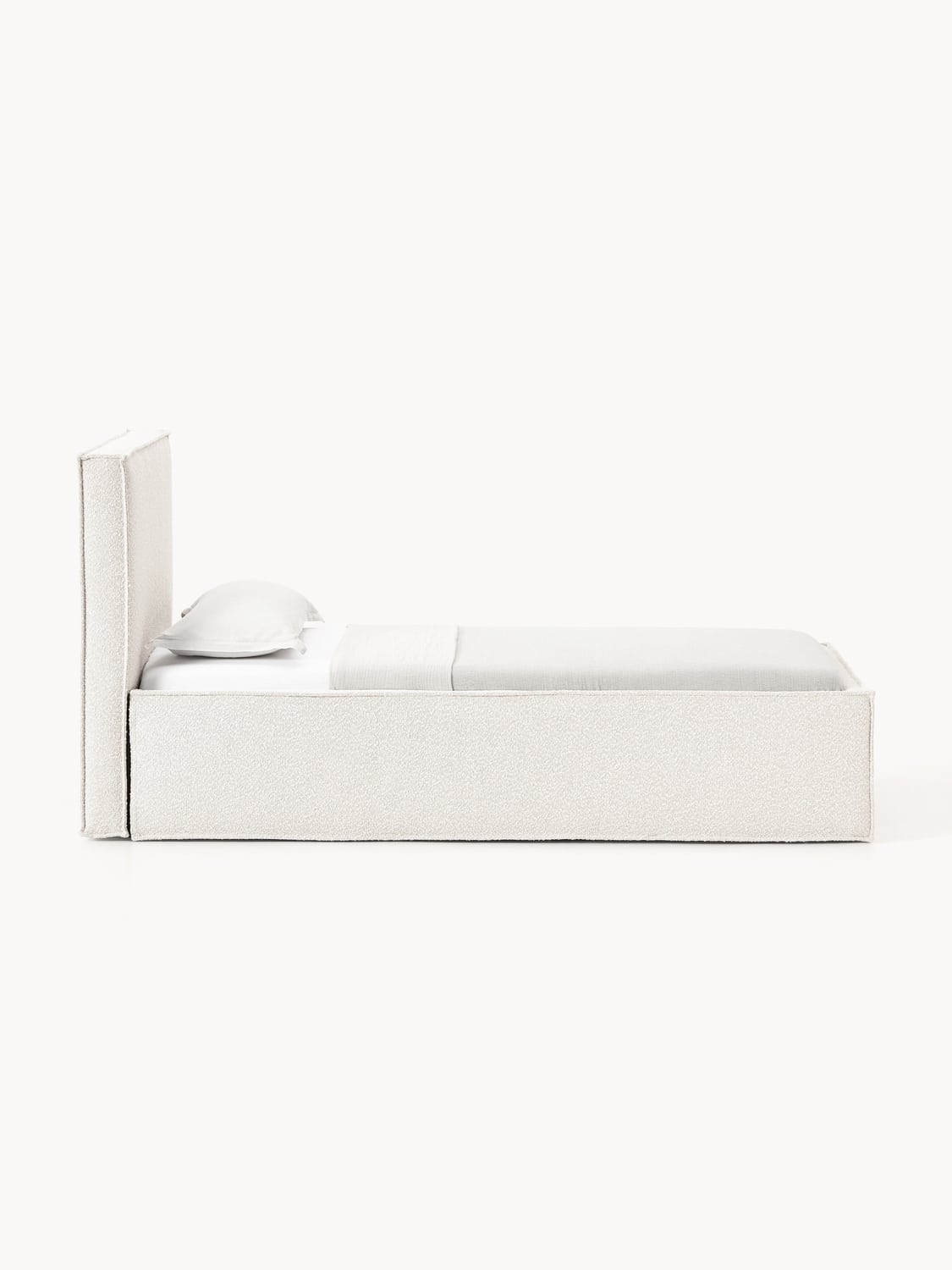 Dream Bouclé-Single Bed — Off-White