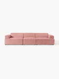 Melva Corduroy-Sofa (4-seater) — Pink