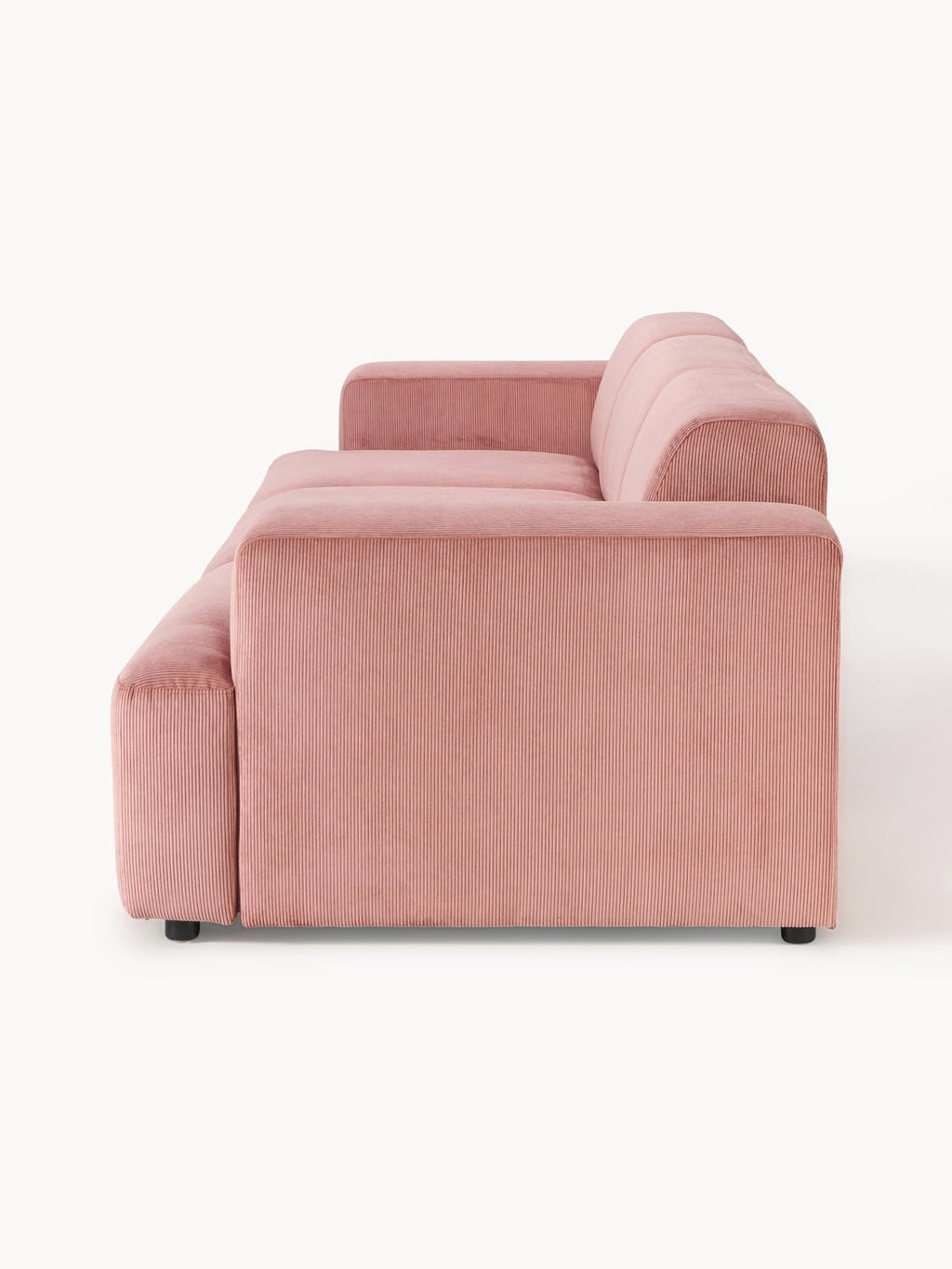 Melva Corduroy-Sofa (4-seater) — Pink