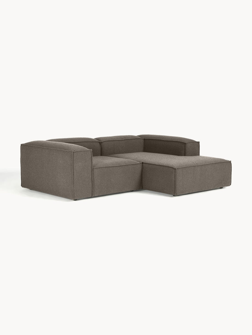 Lennon Modular Bouclé Corner Sofa (2-seater) — Dark Grey