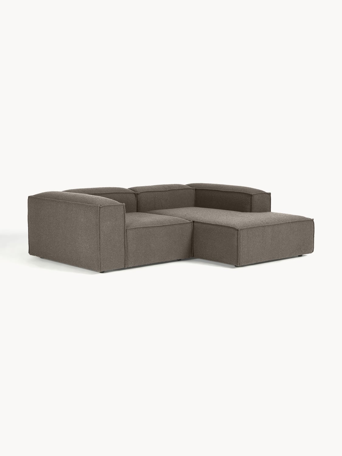 Lennon Modular Bouclé Corner Sofa (2-seater) — Dark Grey