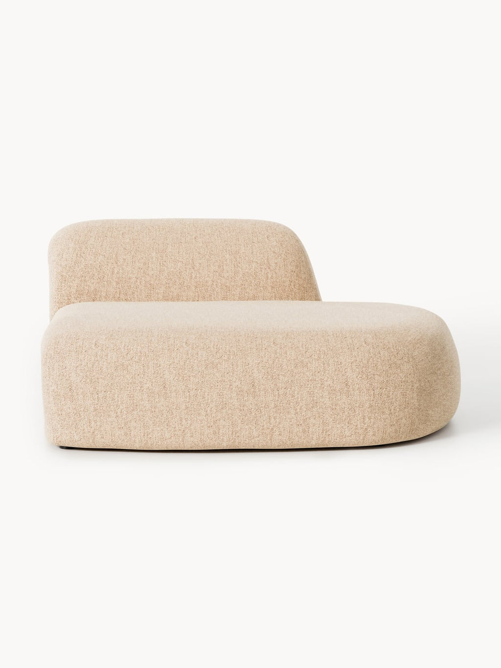 Wolke Bouclé-Chaise-Module — Beige