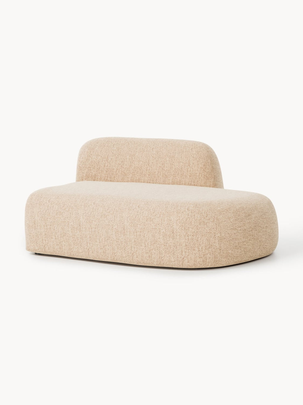 Wolke Bouclé-Chaise-Module — Beige