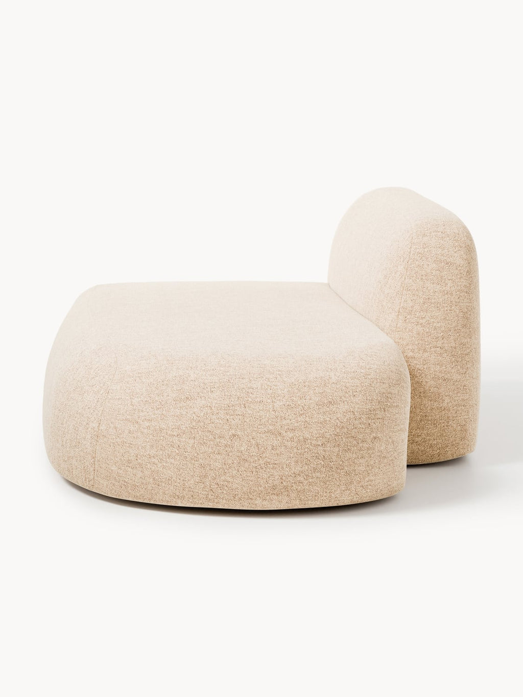 Wolke Bouclé-Chaise-Module — Beige