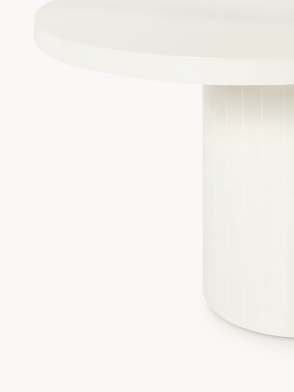 Saya Oval Garden Dining Table, 200 x 100 cm — Off-White