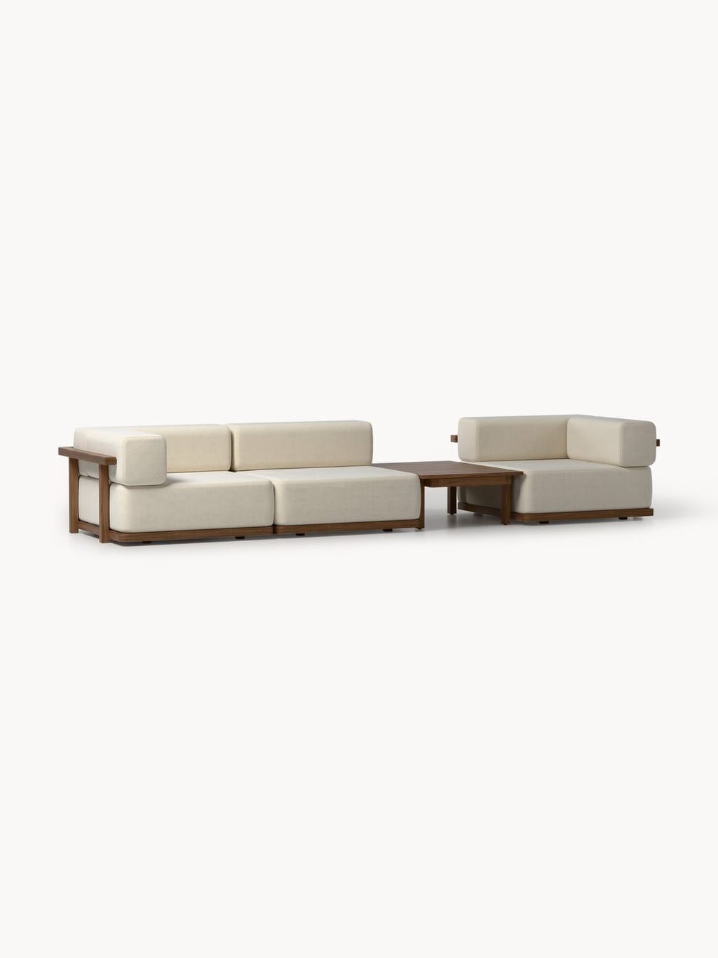 Matheus Garden Lounge Set in Acacia, set of 3