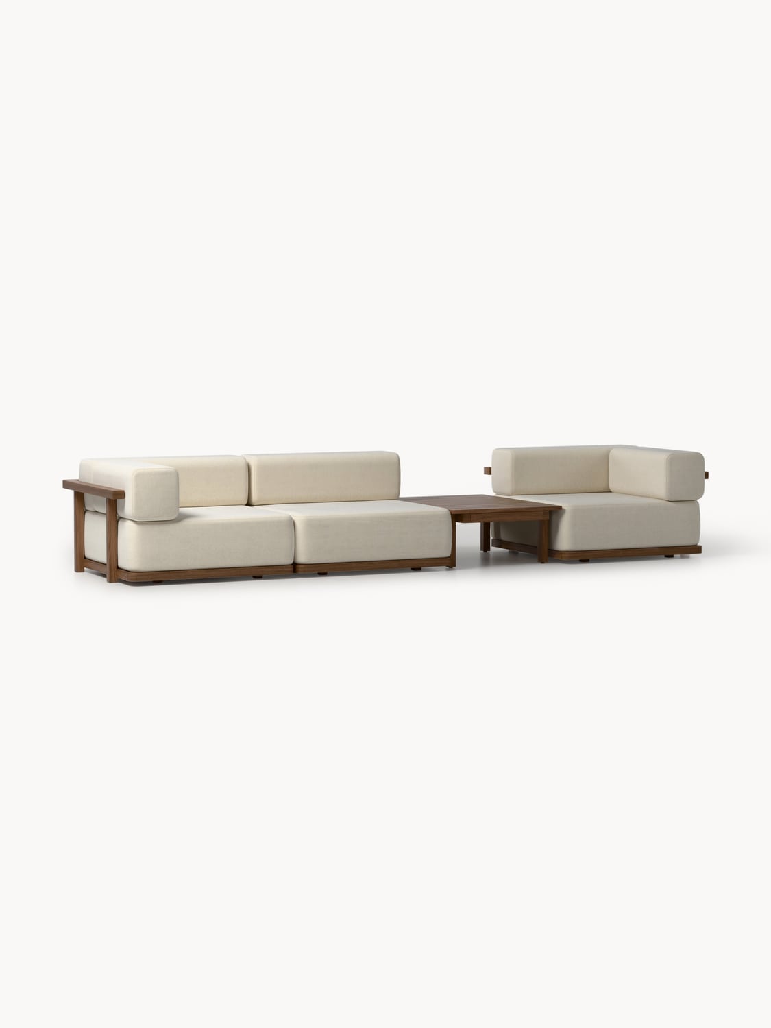 Matheus Garden Lounge Set in Acacia, set of 3