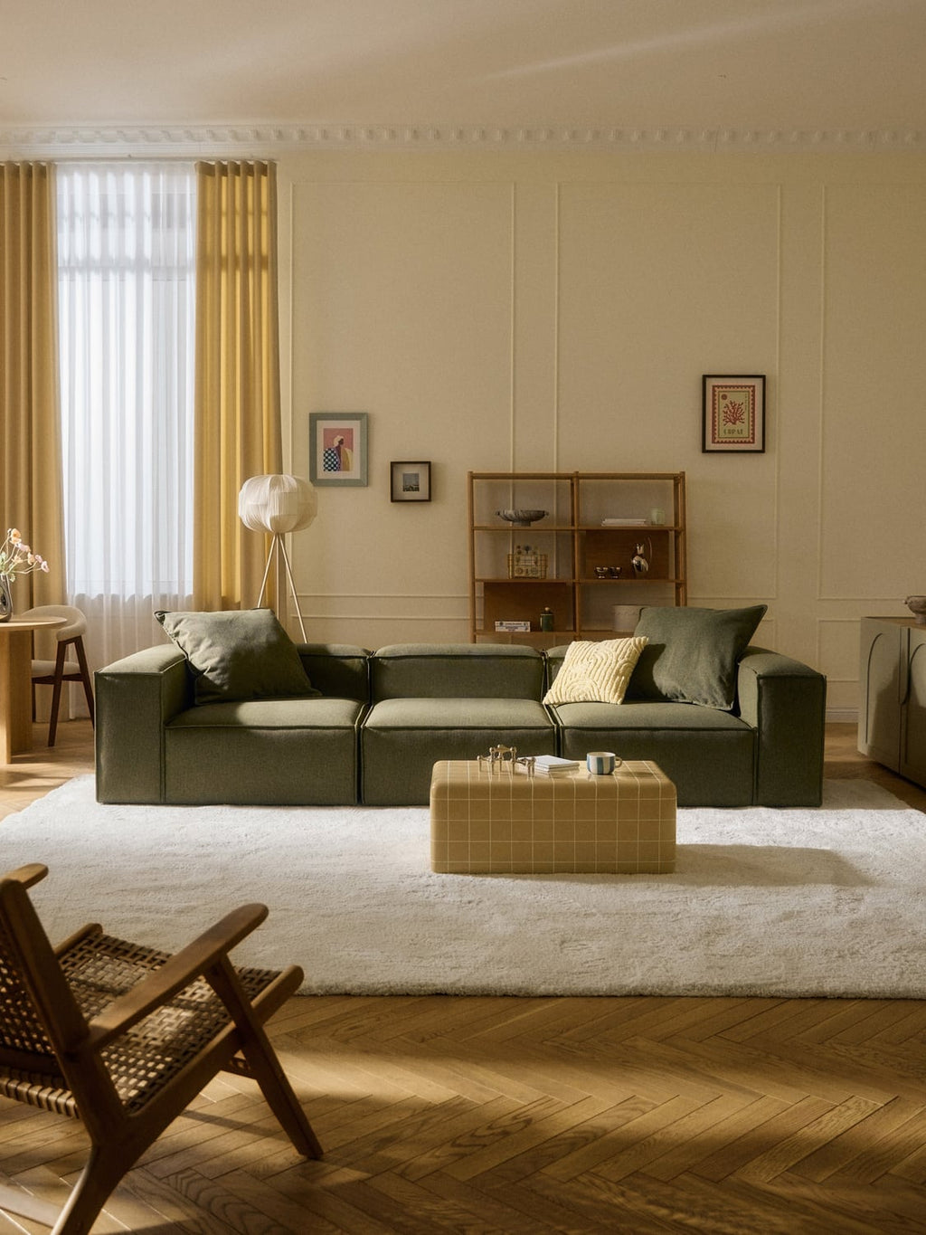 Lennon Modular Sofa (4-seater) — Olive