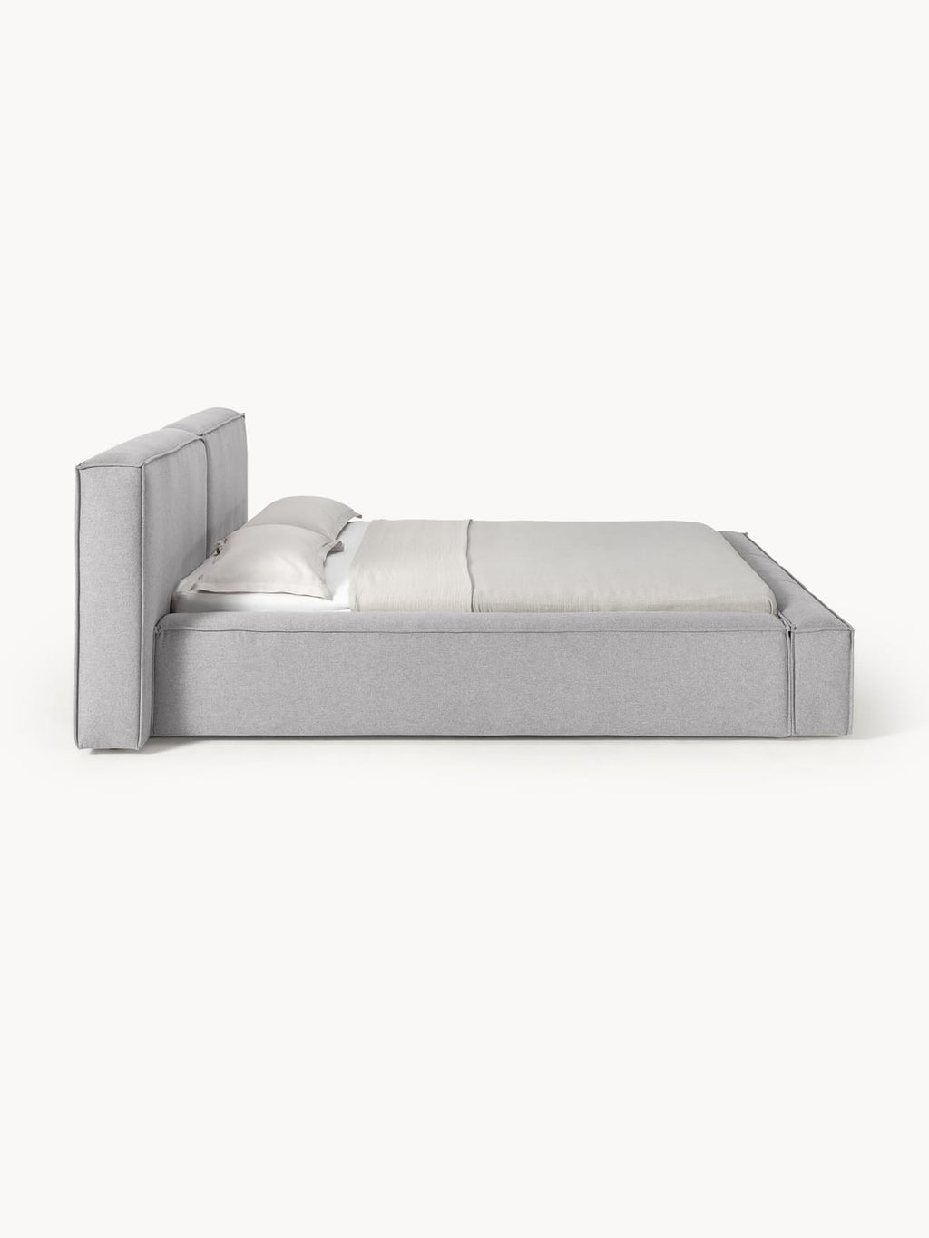 Lennon Upholstered Bed — Oatmeal