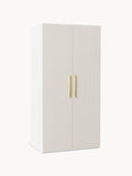 Simone Modular Hinged-Door Wardrobe, 100 cm Width, in various sizes — Off-White