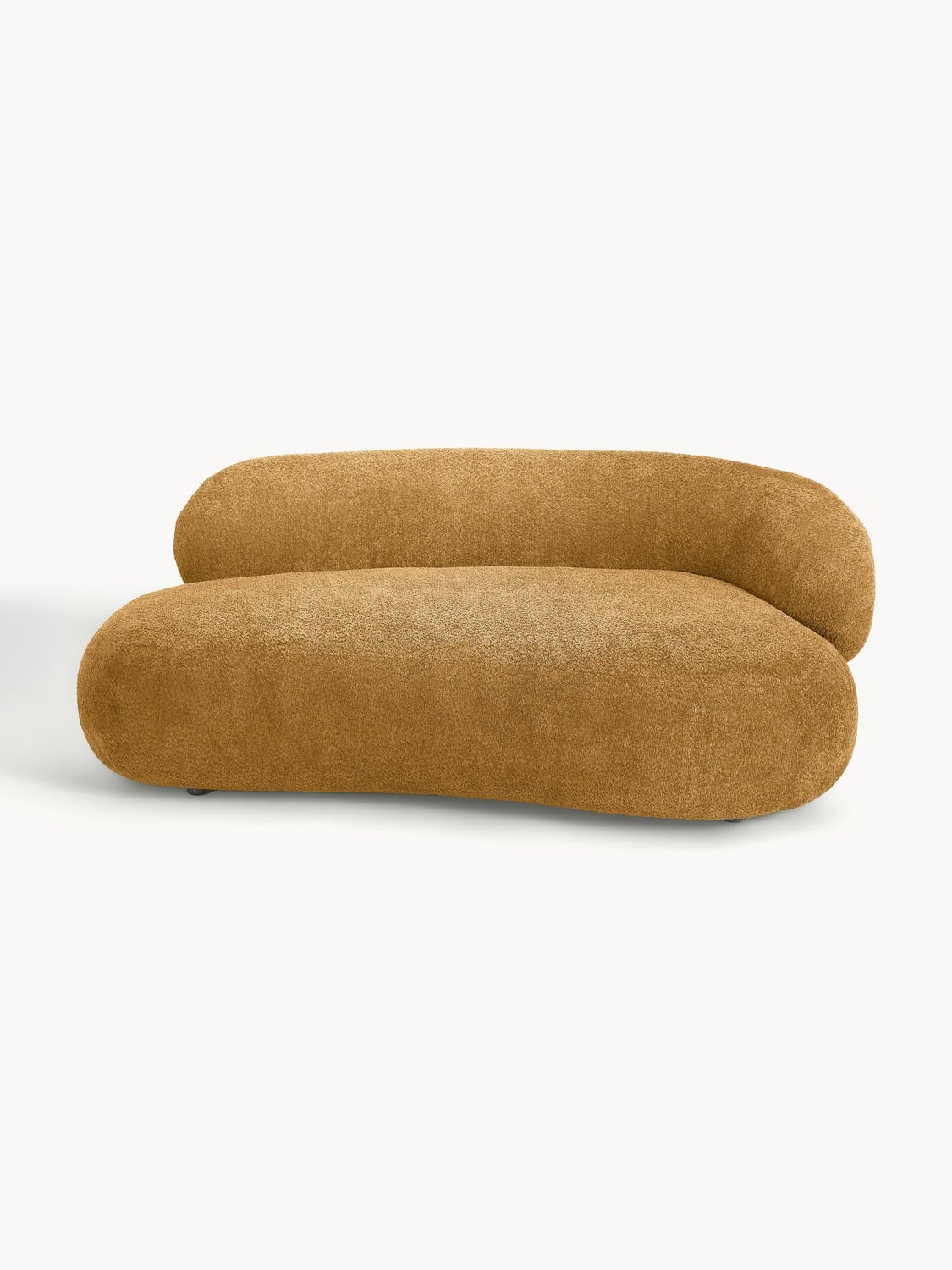 Alba Sofa (2-seater) in Teddy Bouclé — Ochre
