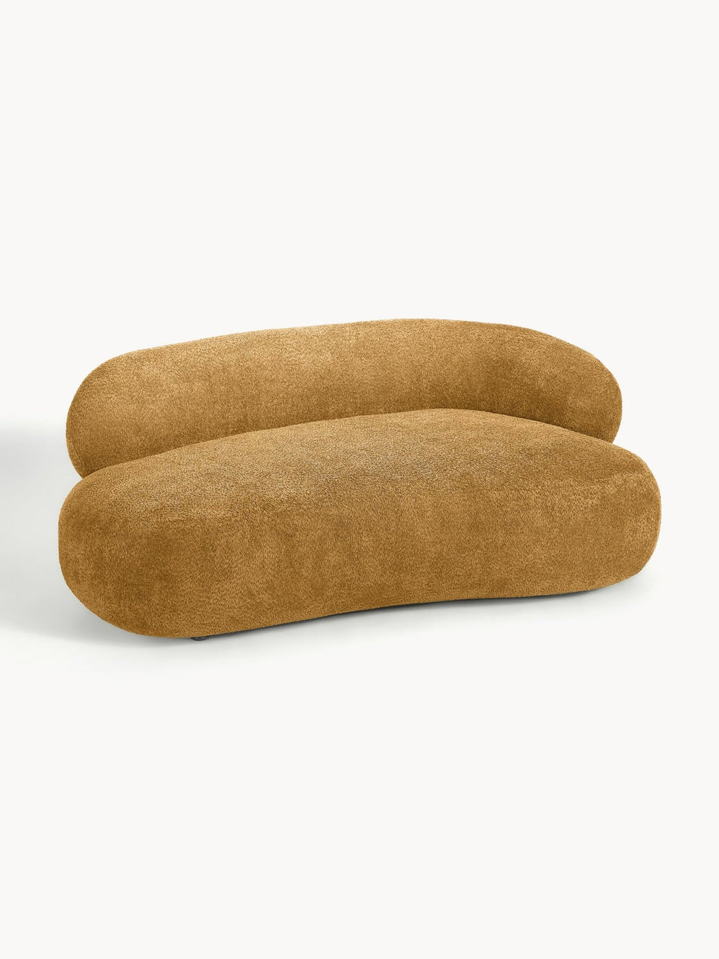 Alba Sofa (2-seater) in Teddy Bouclé — Ochre