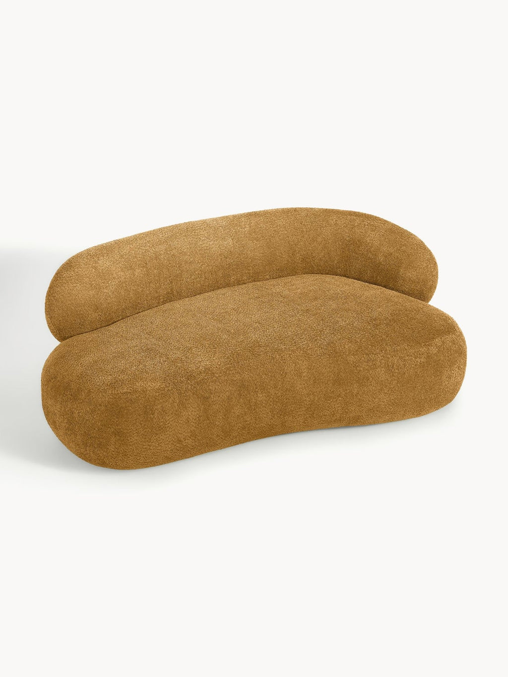 Alba Sofa (2-seater) in Teddy Bouclé — Ochre