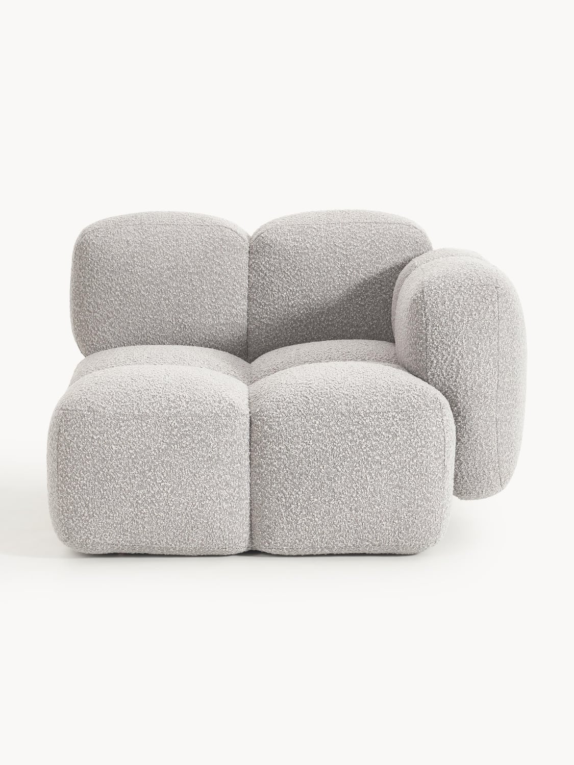 Tayla Corner Module in Bouclé — Oatmeal