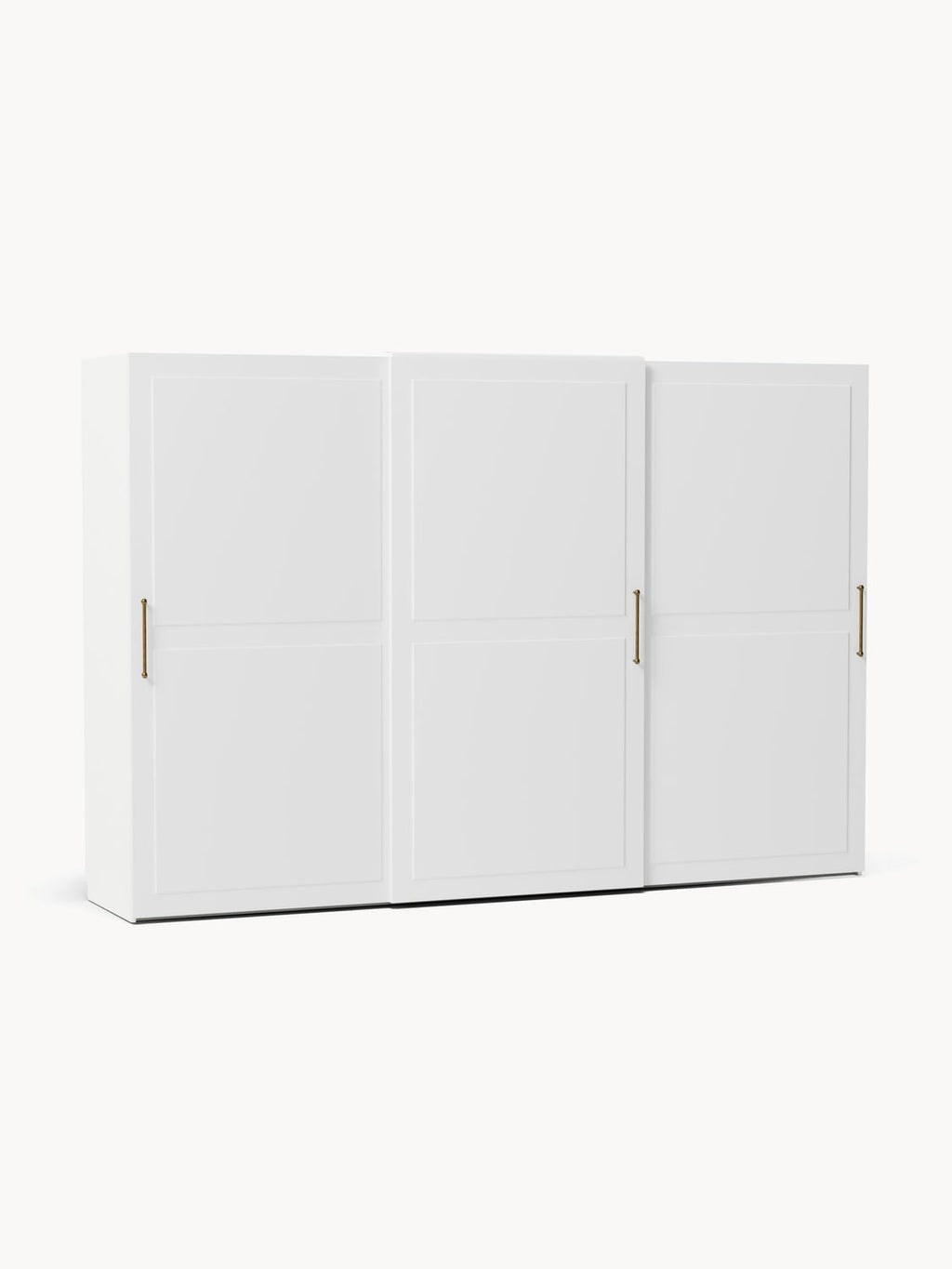 Charlotte Modular Sliding-Door Wardrobe, 300 cm Width, in various sizes — Off-White