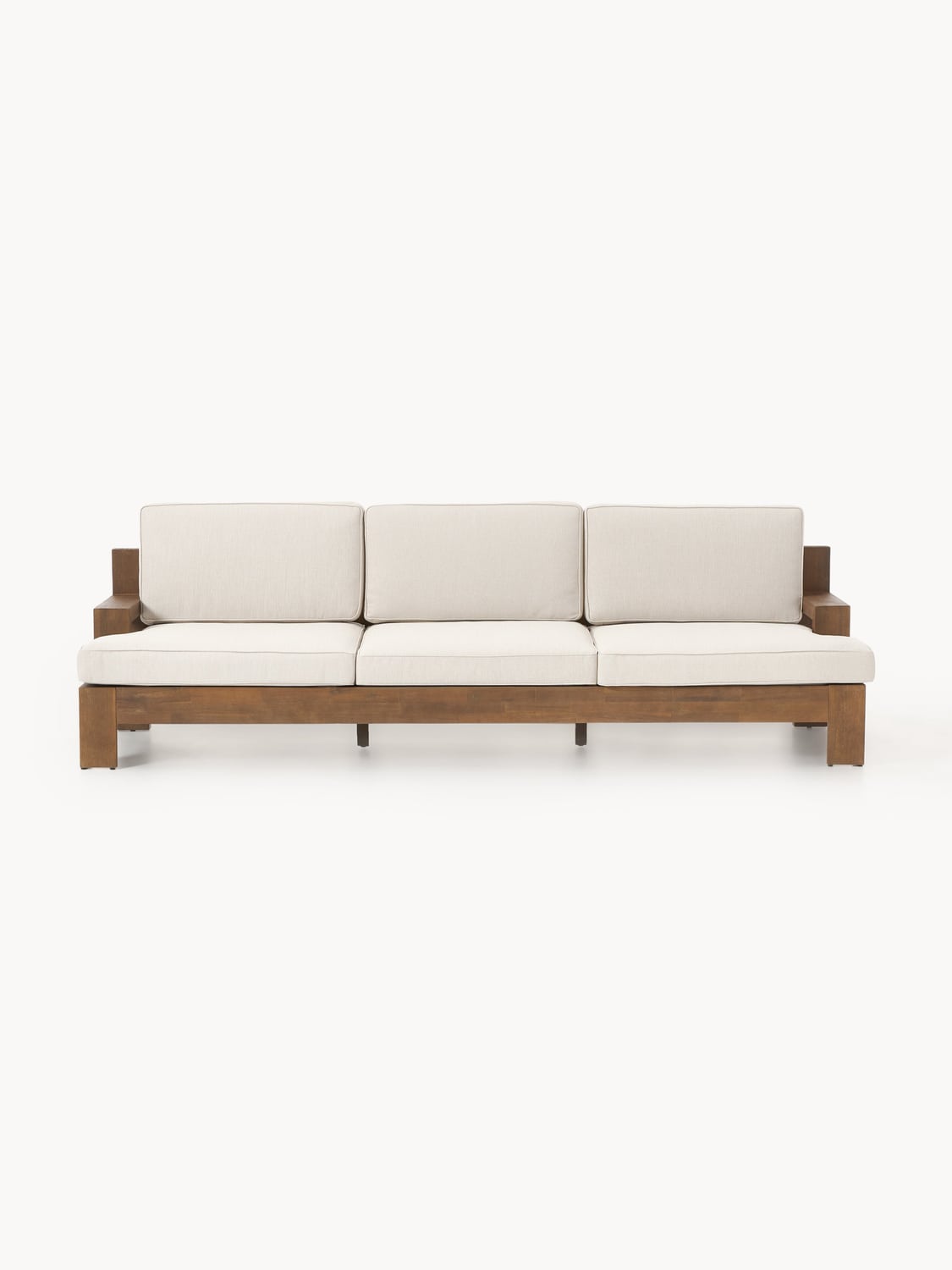 Joshua Garden Lounge Sofa (3-seater) in Acacia — Light Grey