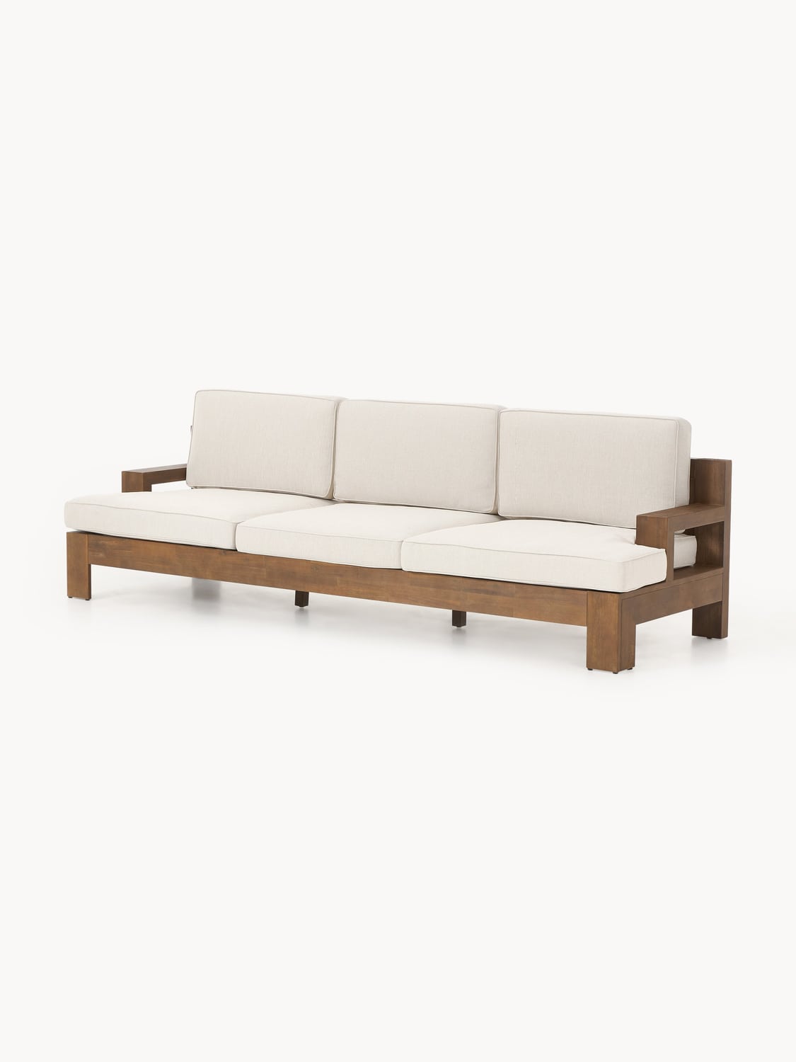 Joshua Garden Lounge Sofa (3-seater) in Acacia — Light Grey