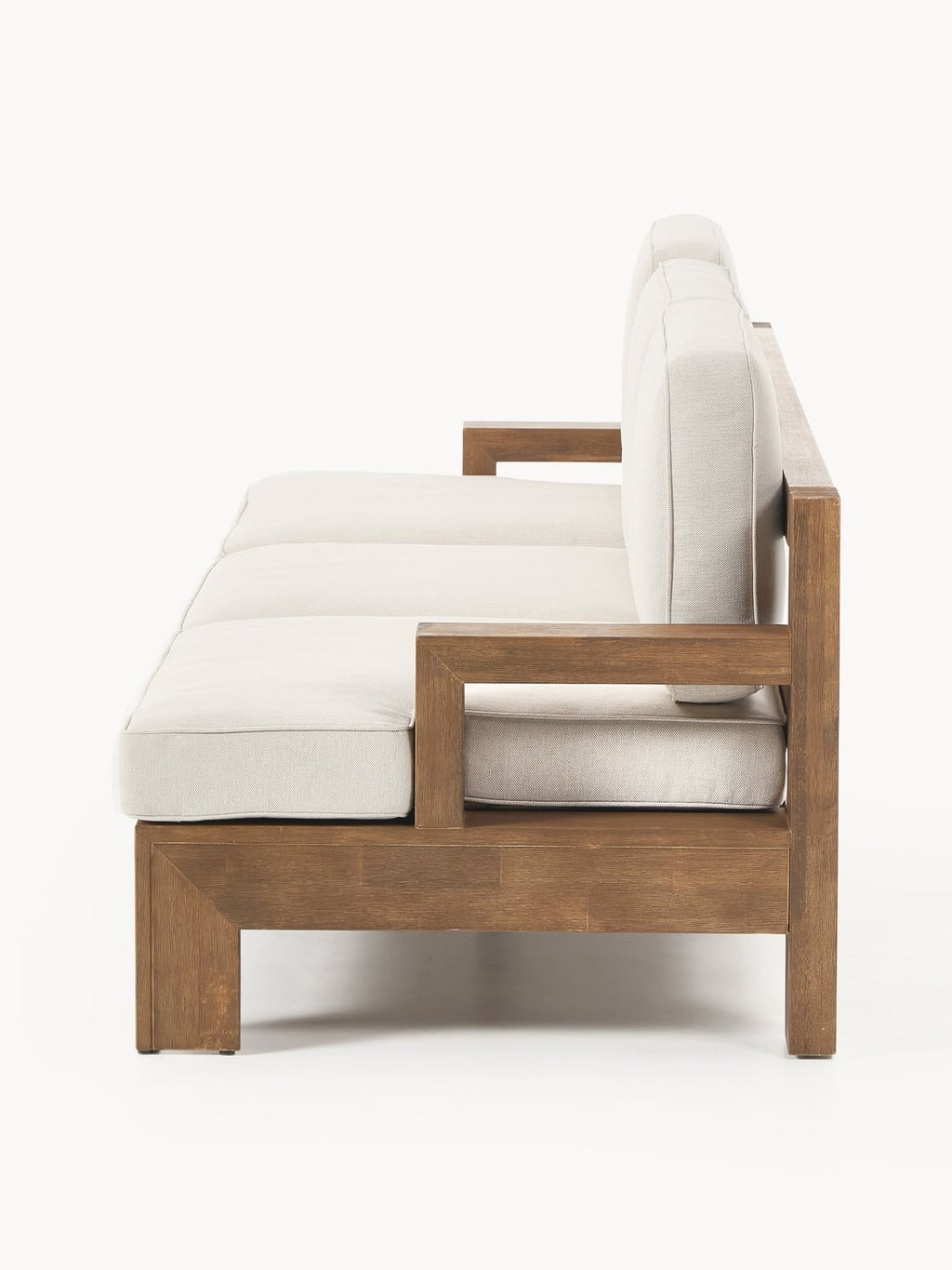 Joshua Garden Lounge Sofa (3-seater) in Acacia — Light Grey
