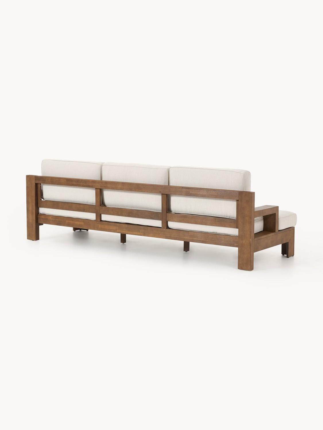 Joshua Garden Lounge Sofa (3-seater) in Acacia — Light Grey