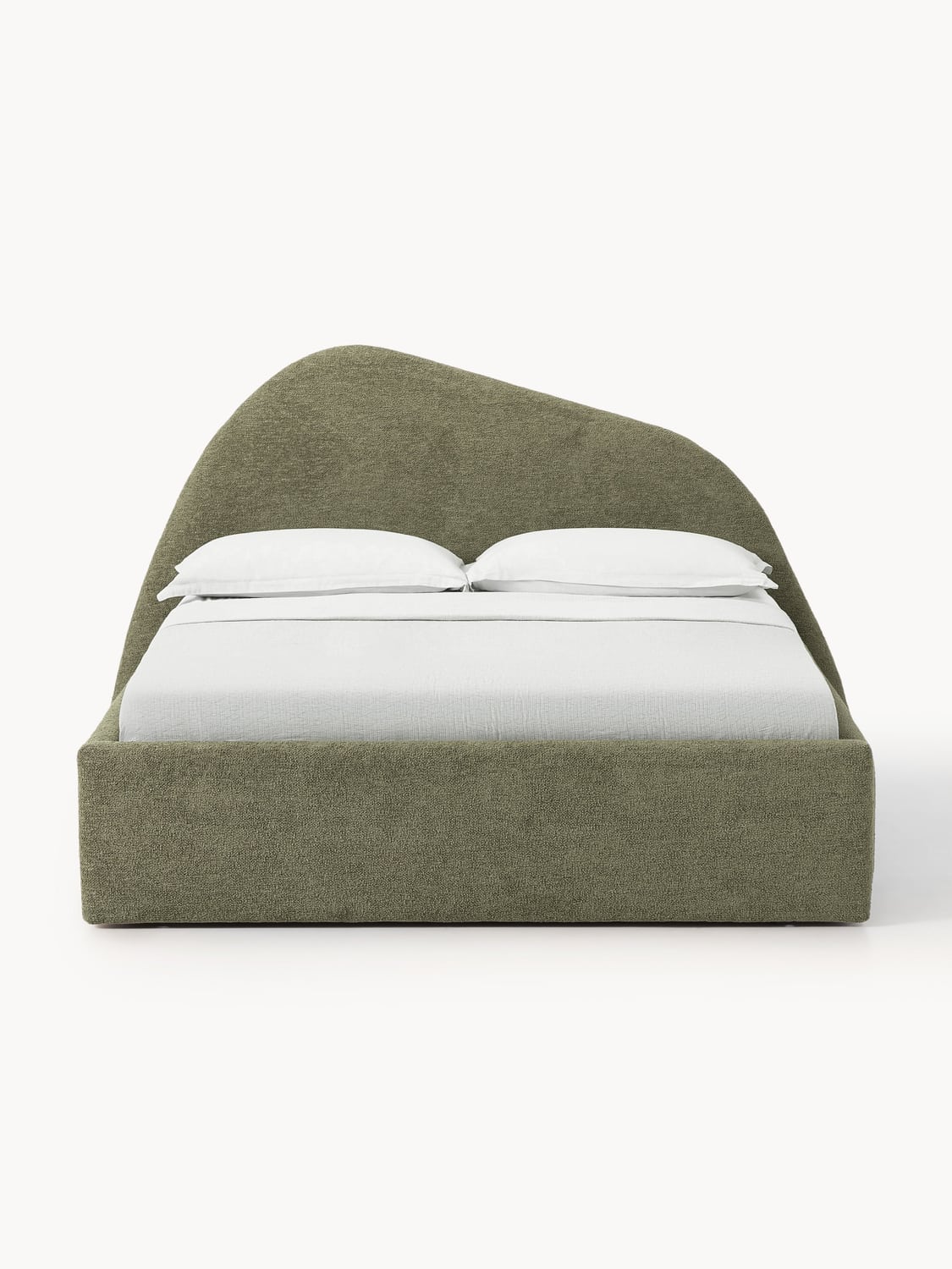 Gary Bouclé Upholstered Bed — Warm Grey