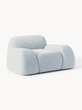 Wolke Bouclé Lounge Chair — Light Blue
