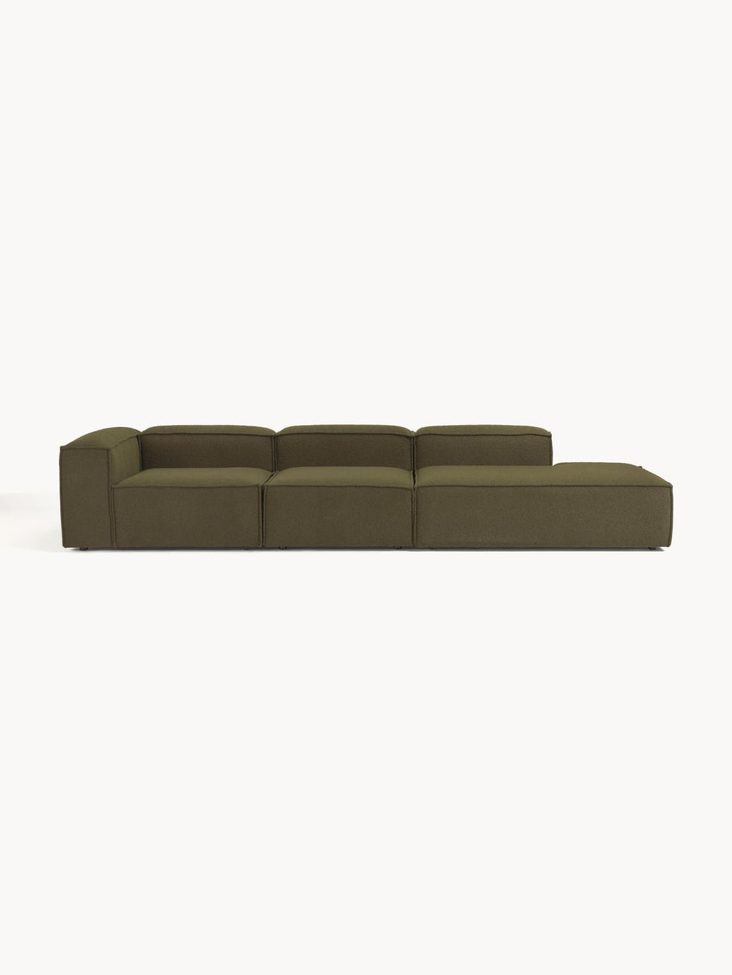 Lennon Modular XL Ottoman in Bouclé — Green