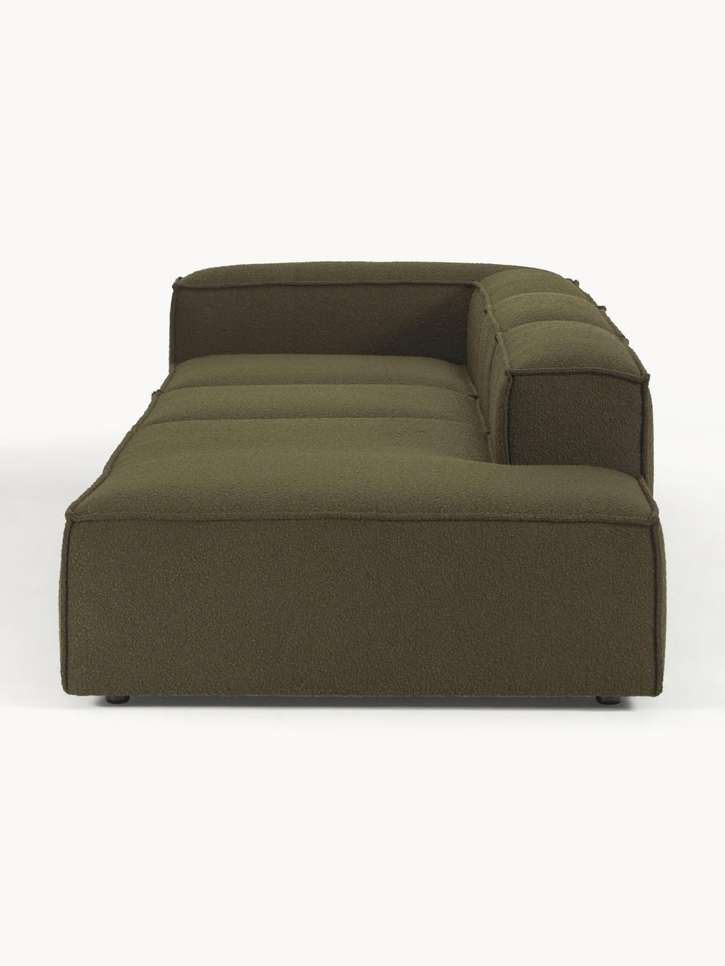 Lennon Modular XL Ottoman in Bouclé — Green