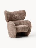 Teyvat Bouclé-Armchair — Olive