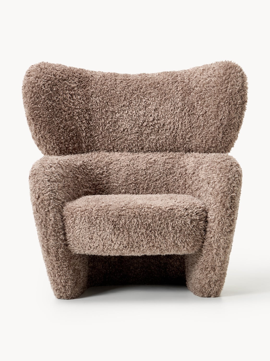 Teyvat Bouclé-Armchair — Olive