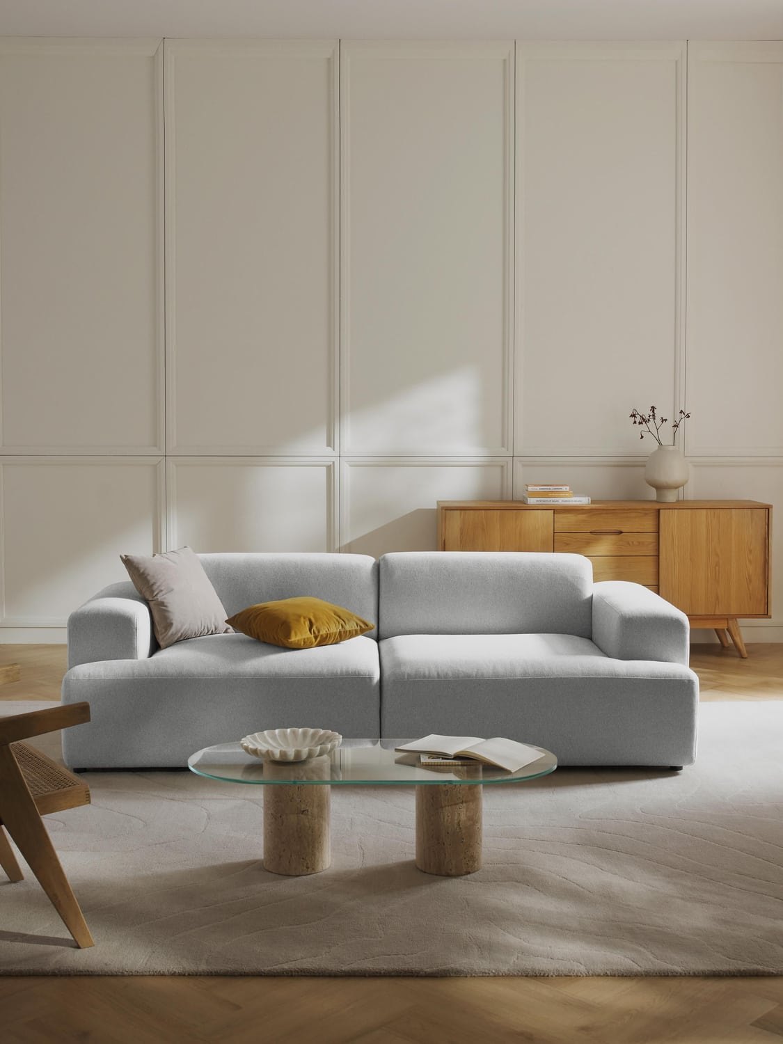 Melva Sofa (3-seater) — Lilac