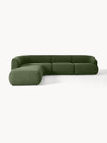 Sofia Modular Bouclé Corner Sofa (4-seater) — Forest Green