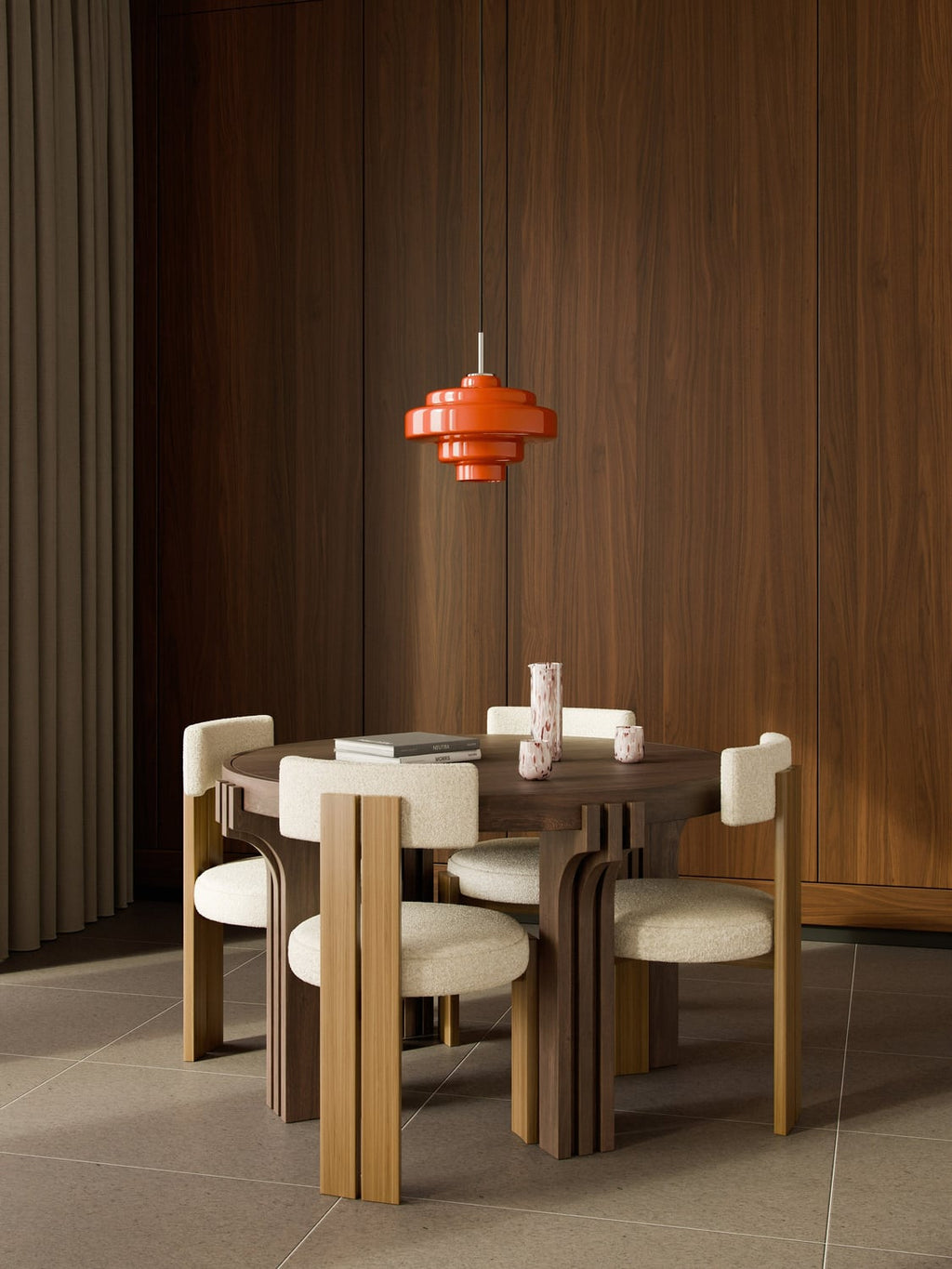 Nolan Round Wood-Dining Table, in various sizes